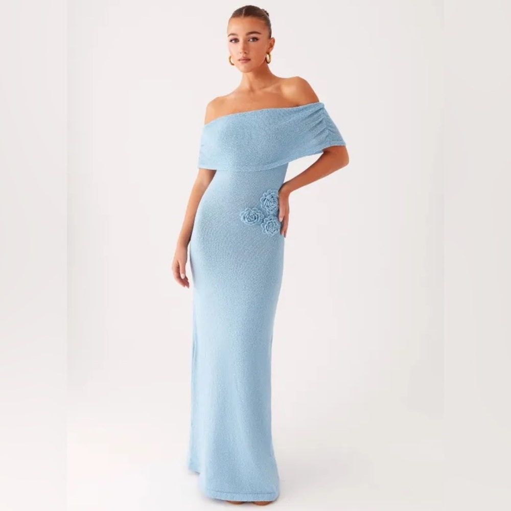Peppermayo Leya Maxi Dress in Blue